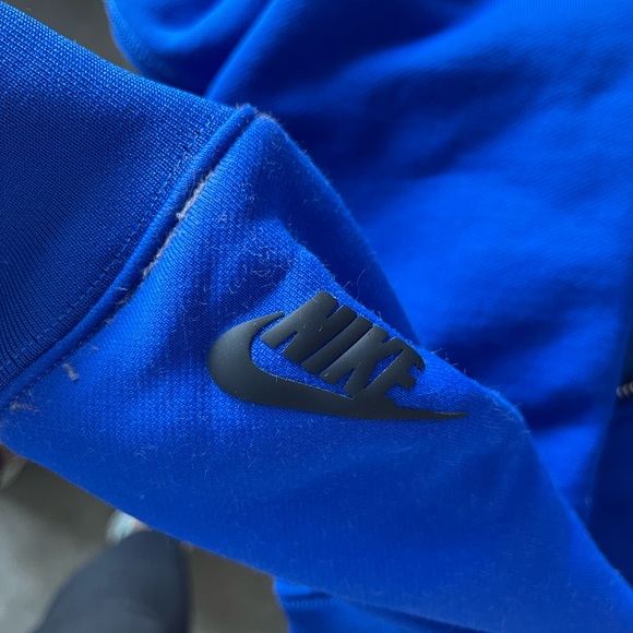 Nike Cropped Hooded Sweatshirt Jacket Medium Blue full zip 💙 - Picture 12 of 16